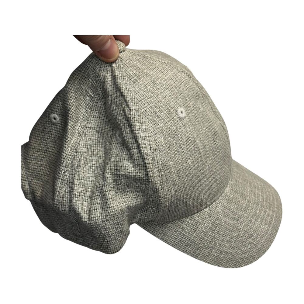 Puma Flexfit Baseball Cap Heathered Gray Navy Logo One Size - Picture 4 of 7